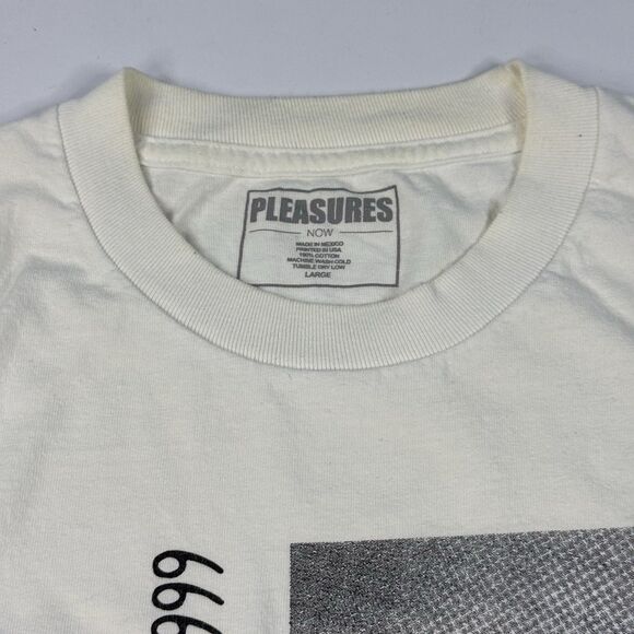 Pleasures Life Or Death Horror Grunge Streetwear Skate T-Shirt White Mens Size L - Picture 5 of 7